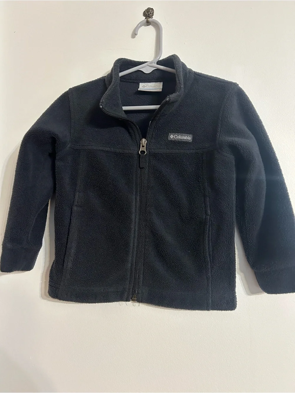 Columbia Black Kids Full-Zip Fleece Jacket